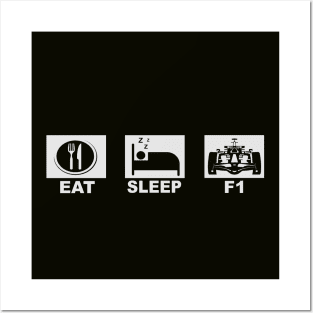 Comer, Dormir, Formula 1 y Repetir Posters and Art